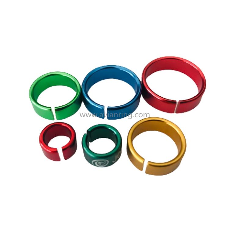 Open Aluminium bird rings