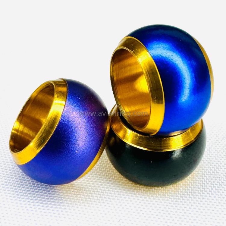 Bicolor Lantern shaped bird ring