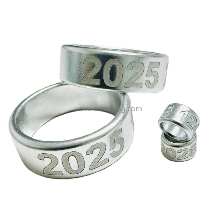 Deep Engraved Silver Bird Ring