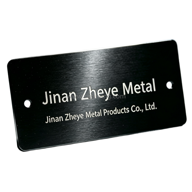 Custom Black Aluminum Metal Nameplate