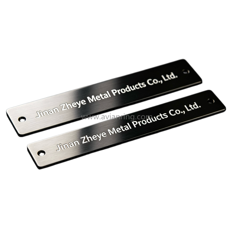 Custom Black Titanium Stainless Steel Nameplate