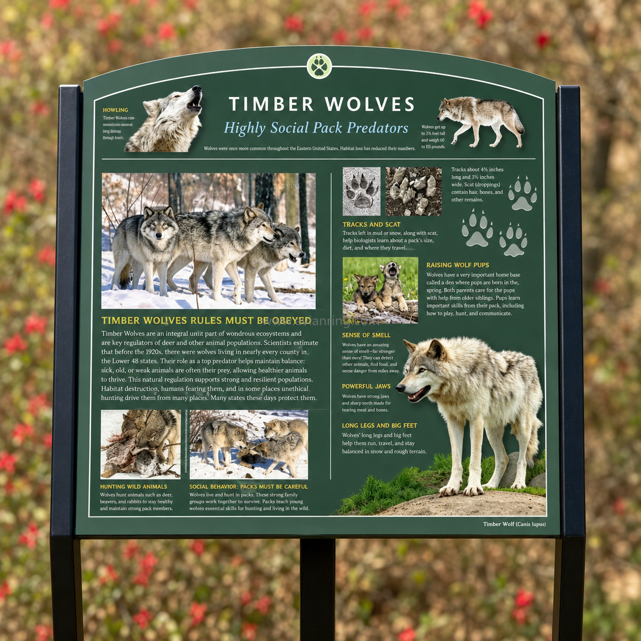 Zoo Animal Information Signs